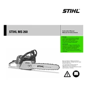 Stihl MS 260 manual cover