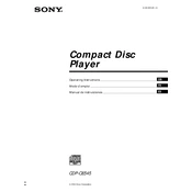 Sony CDP-CE545 manual cover