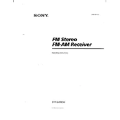 Sony STR-GA9ESG manual cover