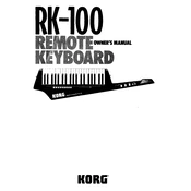 KORG RK-100 manual cover