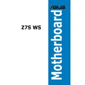 ASUS Z7S WS Motherboard manual cover