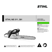 Stihl MS 311 MS 391 manual cover