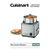 Cuisinart CRC-800 manual cover