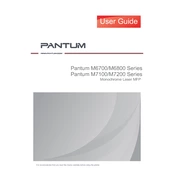 Global Pantum M6700, M6800, M7100, M7200 manual cover