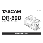 Tascam DR-60D manual cover