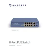 Amcrest AMPS9E8P-AT-96 POE Switch manual cover