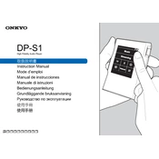 Onkyo DP S1 manual cover