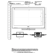 Sony KDL-46XBR10 manual cover