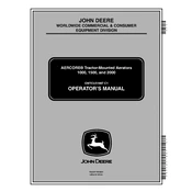 John Deere Aercore 1000, 1500, 2000