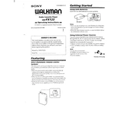 Sony WM-FX123 manual cover