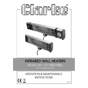 Clarke 6939000 CFI 1800 Infrared Wall Heater manual cover