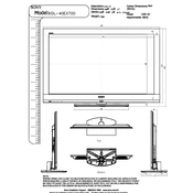 Sony KDL-40EX700 manual cover