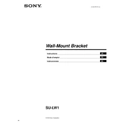 Sony SU-LW1 manual cover