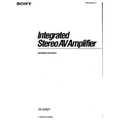 Sony TA-AV621 manual cover