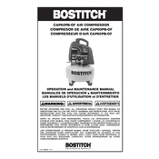 Bostitch CAP60PB-OF Compressor manual cover