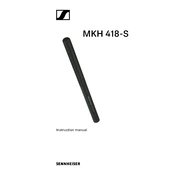 Sennheiser MKH 418-S manual cover