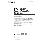 Sony SLV-D261P manual cover