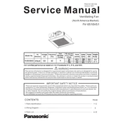 Panasonic FV-0510VS1 manual cover