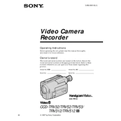 Sony CCD-TRV32 manual cover