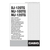 Casio DJ-120TG Calculator manual cover