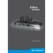 Sennheiser Esfera SPB 8000 manual cover