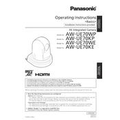 Panasonic AW-UE70WP manual cover