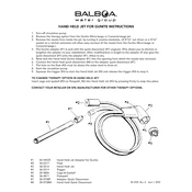 Balboa Hand Held Jet for Gunite manual cover