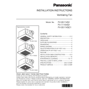 Panasonic FV-0511VQ1, FV-1115VQ1 manual cover