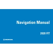 Honda Fit 2020 manual cover