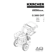 Karcher Honda G 3800 OHT manual cover