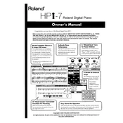 Roland Hpi-7 manual cover