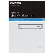 Vivotek ND9213P Recorder manual cover