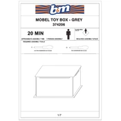 Mobel B&M Toy Box Grey 374206 manual cover