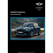 Mini Countryman 2017 manual cover