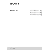 Sony HT-CT390 manual cover