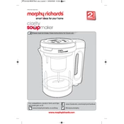 Morphy Richards 501050 Clarity Soup Maker manual cover