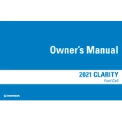 Honda Clarity Fuel Cel 2021