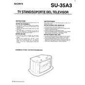 Sony SU-35A3 manual cover