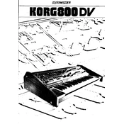 KORG 800DV manual cover