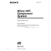 Sony CMT-CP1 manual cover