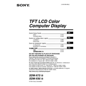 Sony SDM-X75 manual cover