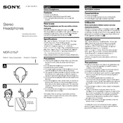 Sony MDR-270LP manual cover