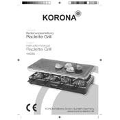 Korona 45030 Grill manual cover