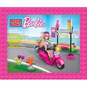 Mega Bloks Mattel Barbie Scooter CXP50 Construction Set manual cover