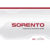 Kia Sorento 2017 SUV manual cover