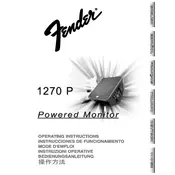 Fender 1270P 071-1271-000 120V 60Hz US Speaker manual cover