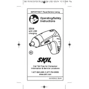 Skil 2354-12 Screwdriver manual cover