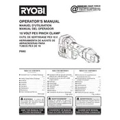 Ryobi P660 Clamp manual cover