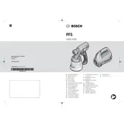 Bosch PFS 2000 Spray manual cover