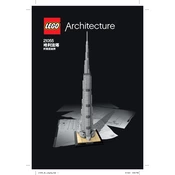 LEGO Burj Khalifa 21055-3 Construction Set manual cover